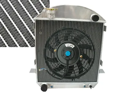 3ROW Aluminum Radiator+Fan For Ford Model T Bucket Ford Engine 1924-1927 AT • $167