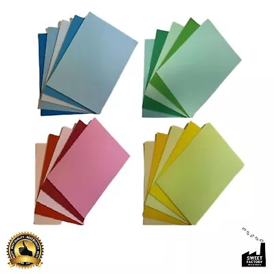 A4 Coloured Paper 80gsm Mixed Assorted Tint Colours 50 100 & 200 Sheet Packs • £7.99