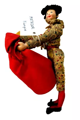 Matador Klumpie Spanish Doll Figure Collectible Vintage Handmade 11  Mouldable • $29