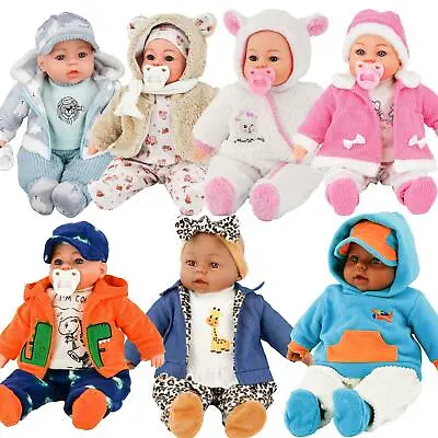 BiBi Doll Large Soft Bodied Baby Doll Sounds Girl Boy Toy Or 2 18  Clothes Sets • £14.99