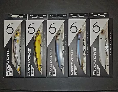 ❗️LOT OF 5❗️6th SENSE PROVOKE 106X LURES JERKBAIT Bass Pike Walleye Trout Musky  • $34.90