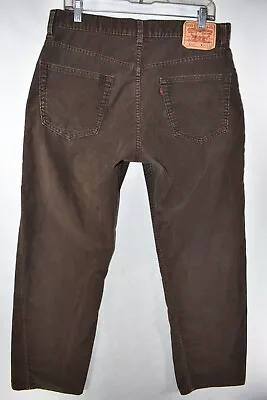 Levi's 559 Relaxed Straight Corduroy Pants Jeans Men Size 33x32 Brown Meas 33x32 • $19.99