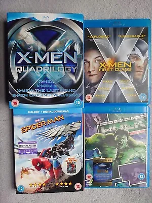 X-Men Spiderman Hulk Marvel Collection Blu-ray Box Set Limited Edition Bundle • £7.95