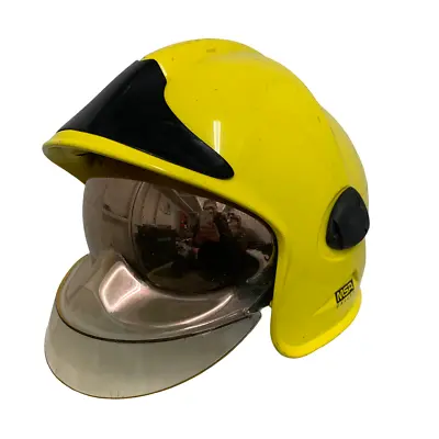 Fireman Helmet MSA Gallet Size Range: 58-65cm  W/ Chin Strap Visor British Army • £135