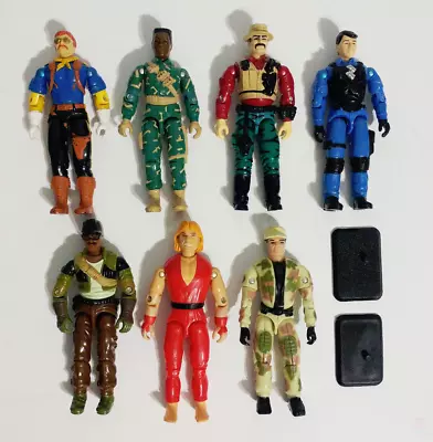 Lot Of 7 Original Vintage 1980's 80s Hasbro GI Joe 3.75  Action Figures Ken SF • $59.95