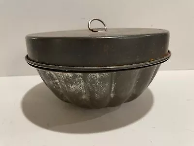 Antique Lidded Cake Mold Steamed Pudding Christmas Antique Ware • $20