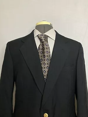 Hart Schaffner Marx Mens Blazer Sport Coat Suit Jacket 39R 43  Black Nicklaus • $39.97