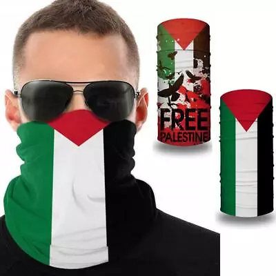 Palestine Flag Bandana Neck Gaiter Bandana Neck Warmer Face Mask✨/ Cover B0P3 • $5.86