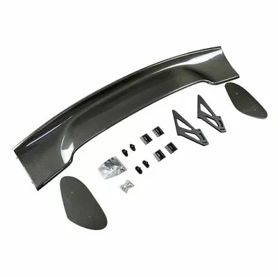 Universal Rear Trunk Spoiler GT Style Adjustable Racing Tail Wing Carbon Fiber • $69.99
