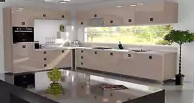 £3.50 • Buy Cappuccino Gloss Replacement Acrylic Kitchen Doors Drawers Fronts