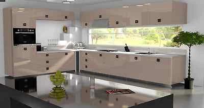 £3.50 • Buy Cappuccino Gloss Replacement Acrylic Kitchen Doors Drawers Fronts