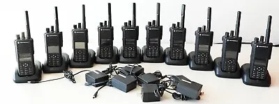 10 Motorola MotoTRBO XPR7550 UHF Digital Radios With Chargers • $4999.99