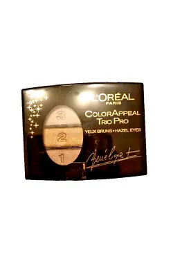 L'oreal Color Appeal Trio Pro Eye Shadow -333 Toffee Crystal- For Hazel Eyes • £9.95