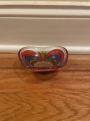 Exquisite Murano Glass Trinket Dish - Handcrafted Italian Art Glass • $23