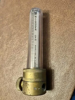 Victor 0-20 CFH Brass Nitrogen Flow Meter V-0150 100 PSIG • $29.99