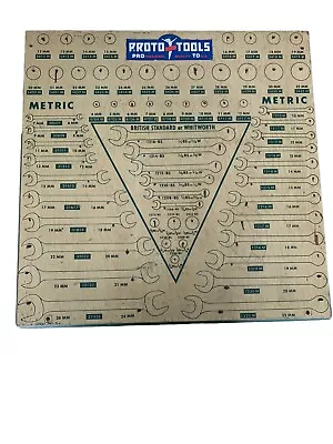 Proto Tools Commercial In Store Wrench And Socket Display Panel 59 • $175