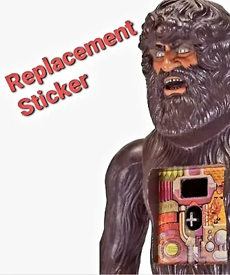 Six Million Dollar Man Bigfoot Chest Replacement Sticker  • $5