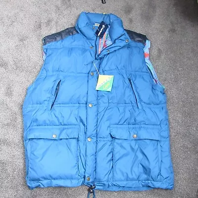 Vintage  Sergio Tacchini  Jacket Vest Mens XXL 2Xl Blue Goose Down New • $289.99