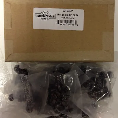 InterMountain 40055 33  HO 100 Pk .110  Metal Wheel Sets Wheelset  MODELRRSUPPLY • $93.95