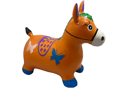 Kids Animal Space Hopper Inflatable Horsecow Ride On Bouncy Toys Animal Sound • £13.90