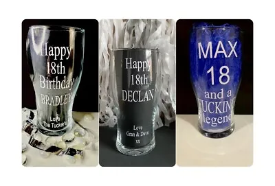 £2.50 • Buy Personalised 18th Birthday Pint Glass