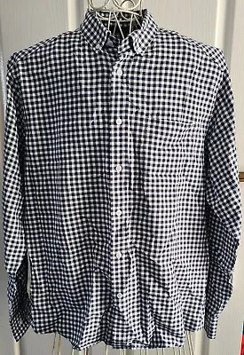 M&S Man Oxford Weave Check Shirt Size Large • £4