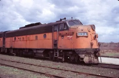 Milw 113 A F-7a Crivitz Wi (milwaukee Road) Original Slide 05-11-74 T11-8 • $4.99