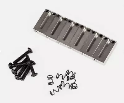 USA Fender American Series 86-07 Strat Guitar Bridge Saddle Set Satin Chrome • $49.99