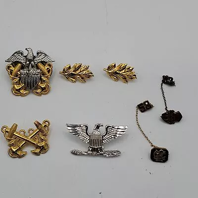 Gold Filled Vintage Enamel Military Pin Lot Of 7 • $9.99