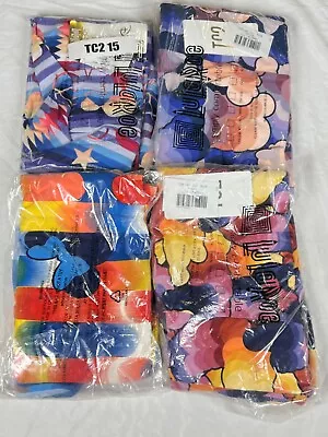 4 New Women's Lularoe Disney Mickey Mini Mouse Ears TC2 Leggings Joggers Yoga 15 • $14.50