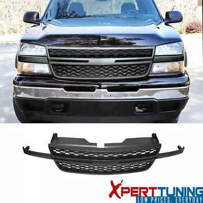 Fits 05 06 07 Chevy Silverado 1500 2500HD 3500 Front Upper Grille - Matte Black • $99.99