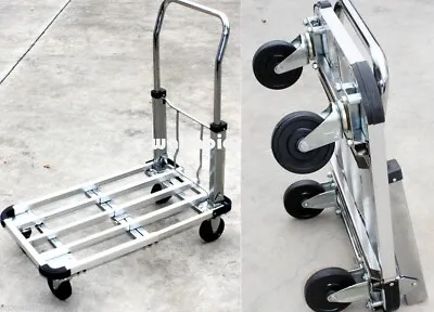 Aluminum 28  Flat Moving Sturdy Extendible Compact 220 Lb Hand Cart Truck Dolly • $69.99