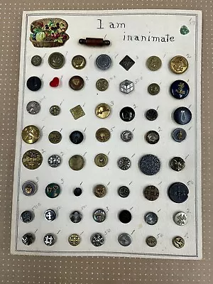 57  Vintage Buttons (Mixed Materials - Wood Brass Plastic Or Bakelite) • $9.99