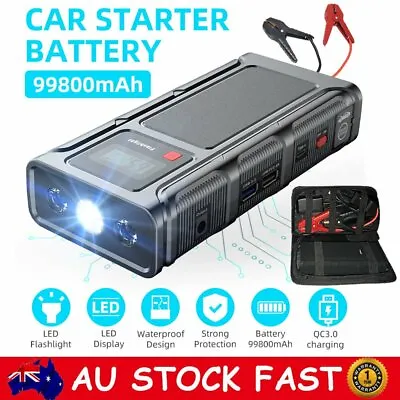 $51.99 • Buy 99800/50000mah 12V Car Jump Starter Portable Power Bank Battery Booster Charger