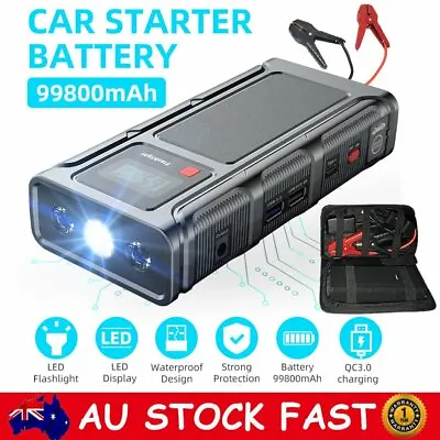 99800/50000mah 12V Car Jump Starter Portable Power Bank Battery Booster Charger • $52.99