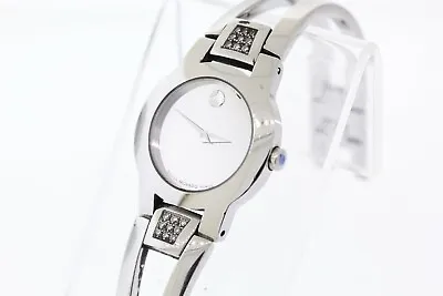 Ladies Movado 0605895 Amorosa Diamond Stainless Steel Watch • $308