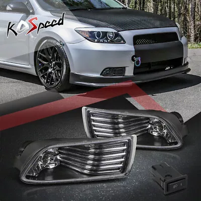 Clear Lens Front Bumper Driving Fog Light Foglamps W/Switch For 04-10 Scion TC • $48.43