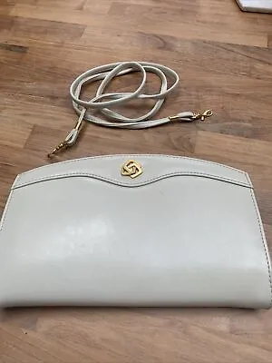 £15 • Buy Ladies White Leather Shoulder Bag Jane Shilton