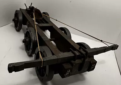 Vintage Leonardo Da Vinci Model Catapult Carro Balestra 1483 Spain .. • $149