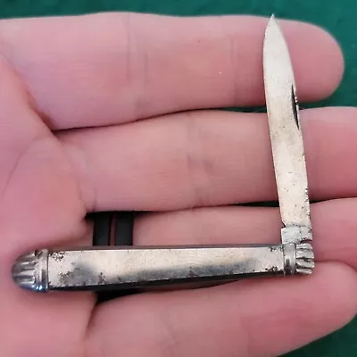 Old Vintage Unusual Tiny Micro Miniature Handmade Slipjoint Jack Pocket Knife  • $26