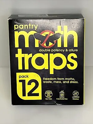 12 Pack Pantry Moth Traps- Non-Toxic Insecticide Free Odorless - Glue Trap • $5