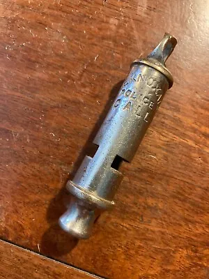 Antique Rare And Collectable J. Hudson & Co. Knoxall Police Call Whistle • £150