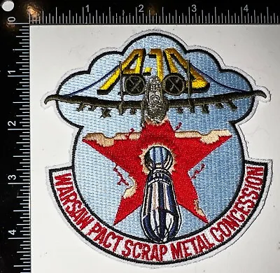 USAF Fighter Squadron A-10 Warsaw Pact Scrap Metal Concession Patch • $22