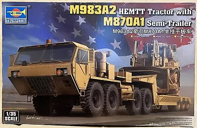 Trumpeter 1/35 Scale M983A2 HEMTT Tractor With M870A1 Semi-Trailer 01055 NIB • $91.97