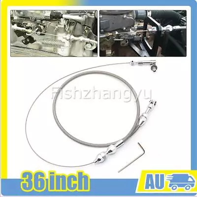 36inch Car Universal Throttle Cable Stainless Steel Accelerator Housing Rod O • $27.29