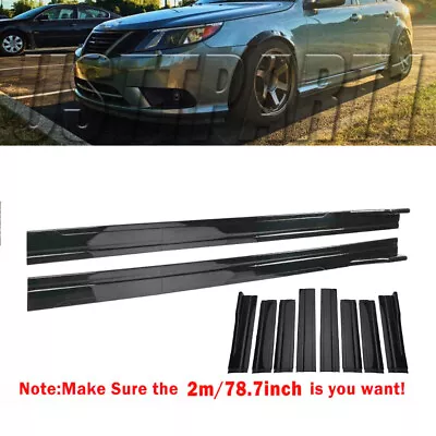 78.7  Side Skirt Extension Splitter Rocker Panel Lip For Saab 9-3 9-5 2000-2011 • $49.95