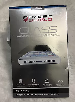 NEW Authentic ZAGG HD Clear Tough Glass Screen Protector For IPhone 5/5S/5C/SE • $8.90