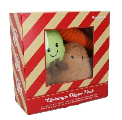 £23.99 • Buy Dog Christmas Gift  Christmas Dinner Pack Gift Set  - Includes 4 Toys 1pk Treats
