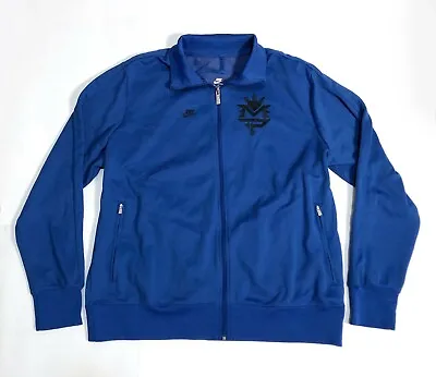 NIKE X Manny Pacquiao BLUE TRACK ZIP Jacket XXL 2X Filipino Philippines Stitch • $143.99