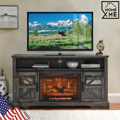 60  Electric Fireplace TV Stand W/Door Sensor & Remote Control For Up To 70  TVs • $389